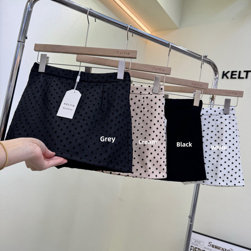 Polka Dot Mini Skirts